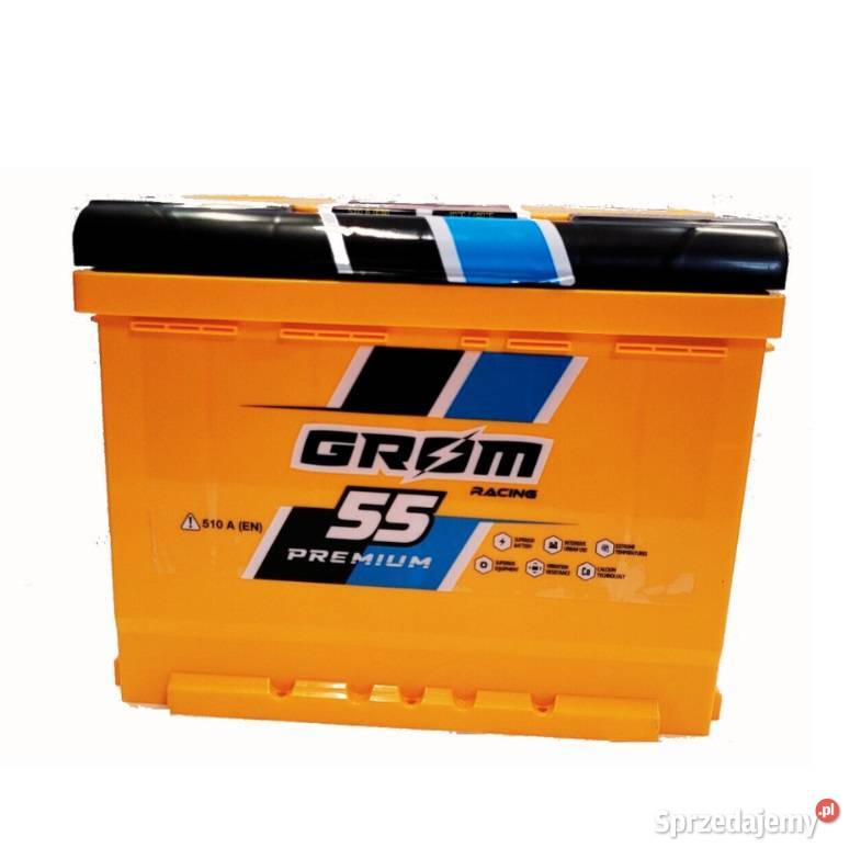 Akumulator Grom Racing 55Ah 510A Darmowa wymiana osobowe Tarnów