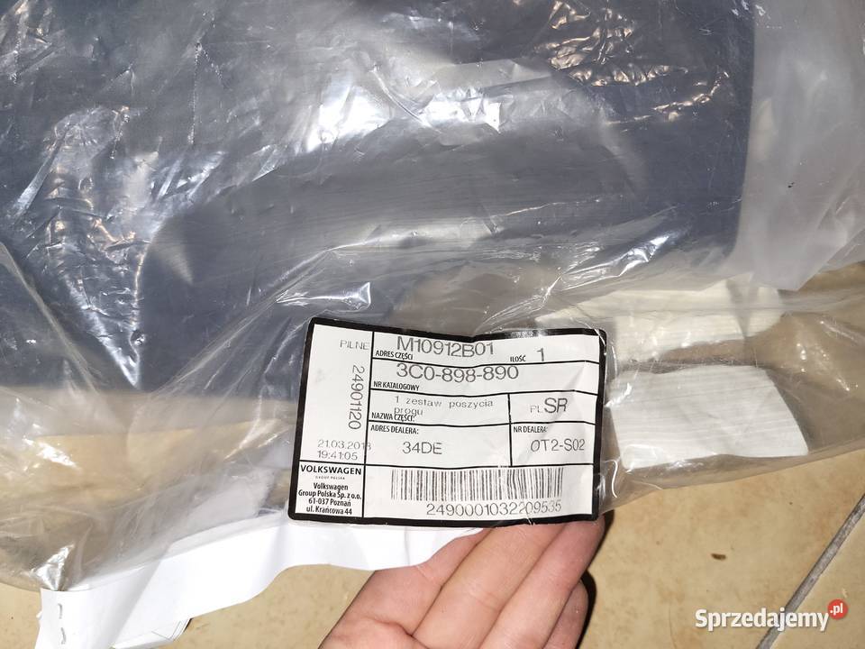 Nakładka progu tył VW Passat B6 20052011 Pozostałe zachodniopomorskie Szczecin