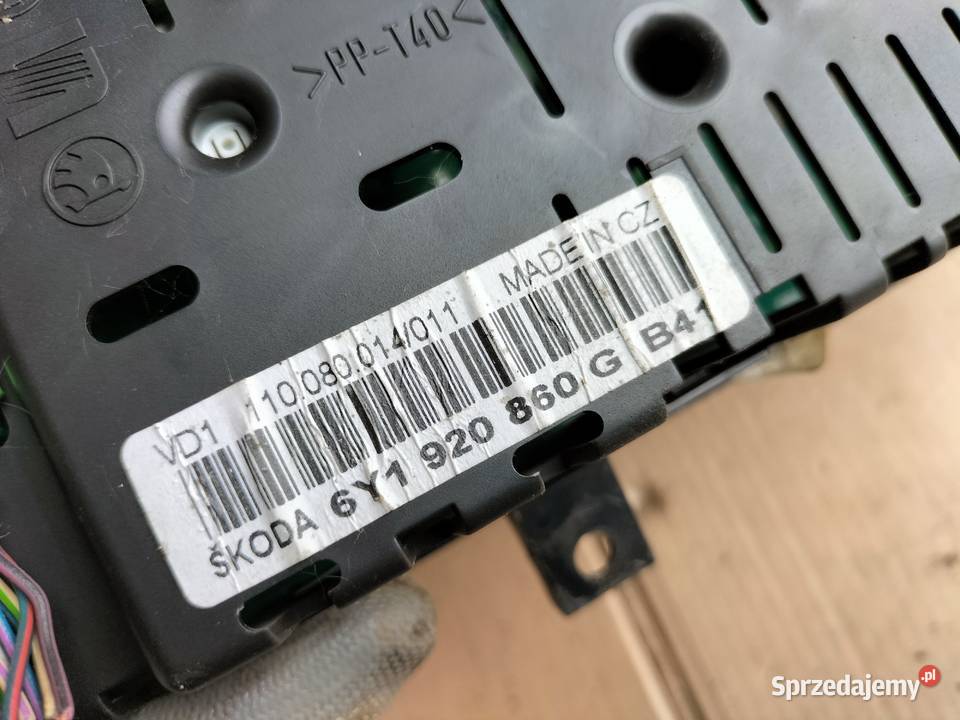 SKODA FABIA 1 I 14 LICZNIK ZEGARY 6Y1920860G osobowe lubelskie Kamień-Kolonia