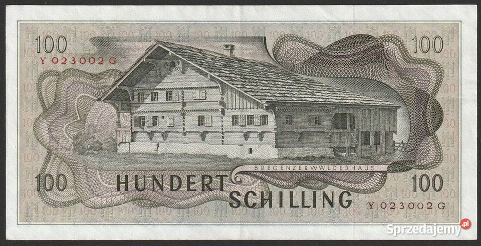 Austria 100 schilling 1969 łódzkie