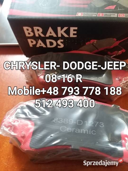 KLOCKI HAMULCOWE PTZEDNIE302m CHRYSLER JEEPDODGE Klocki hamulcowe Kawnice