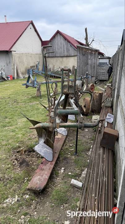 Pług 3 Skibowy Eberhardt nieuszkodzony świętokrzyskie Piotrów-Gułaczów