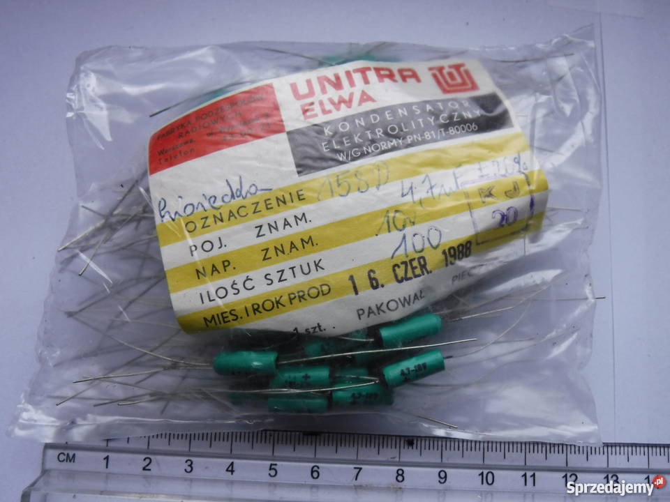 Kondensator elektrolityczny ELWA różne rodzaje mazowieckie Szydłowiec