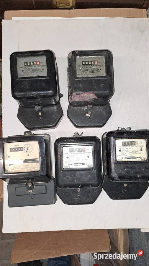 Licznik energii elektrycznej retro PRL łódzkie Bełchatów
