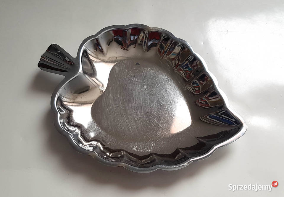 Patera dekoracyjna Vintage w kształcie liścia Legnica