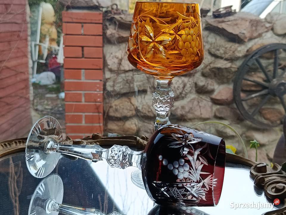 Piękne kieliszki kryształowe do wina Remer Klenica