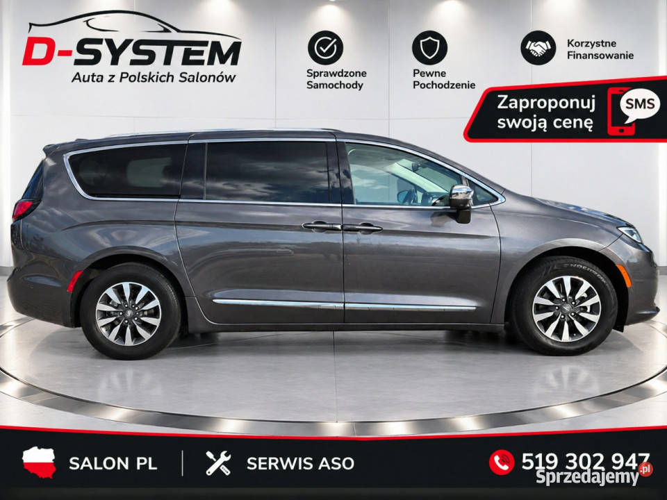 Chrysler Pacifica 2022 w wersji Limited 7 miejsc hybryda Białystok sprzedam