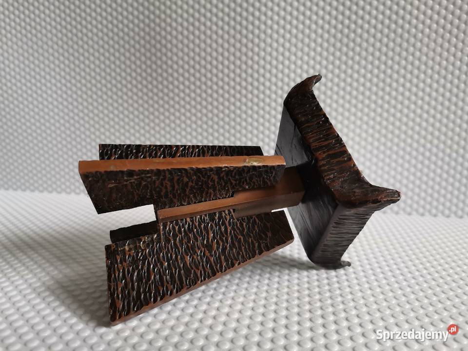 Stary miedziany świecznik metaloplastyka design Katowice