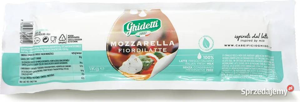 Mozzarella Filone Fior Di Latte 1 x 4 Ghidetti Świdnica