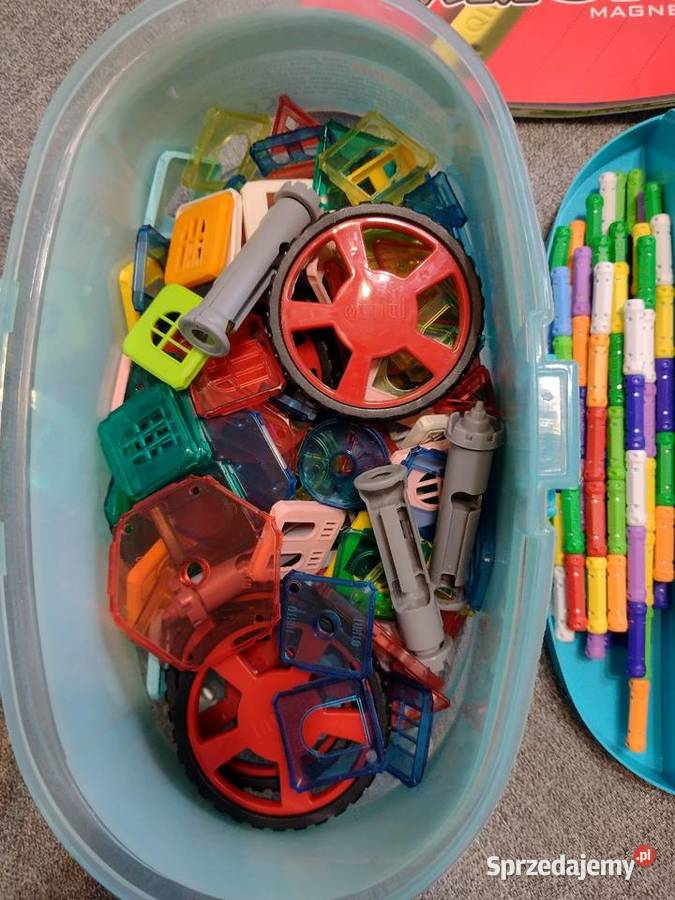 Klocki magnetyczne 328 elementów Dąbrowa Górnicza sprzedam