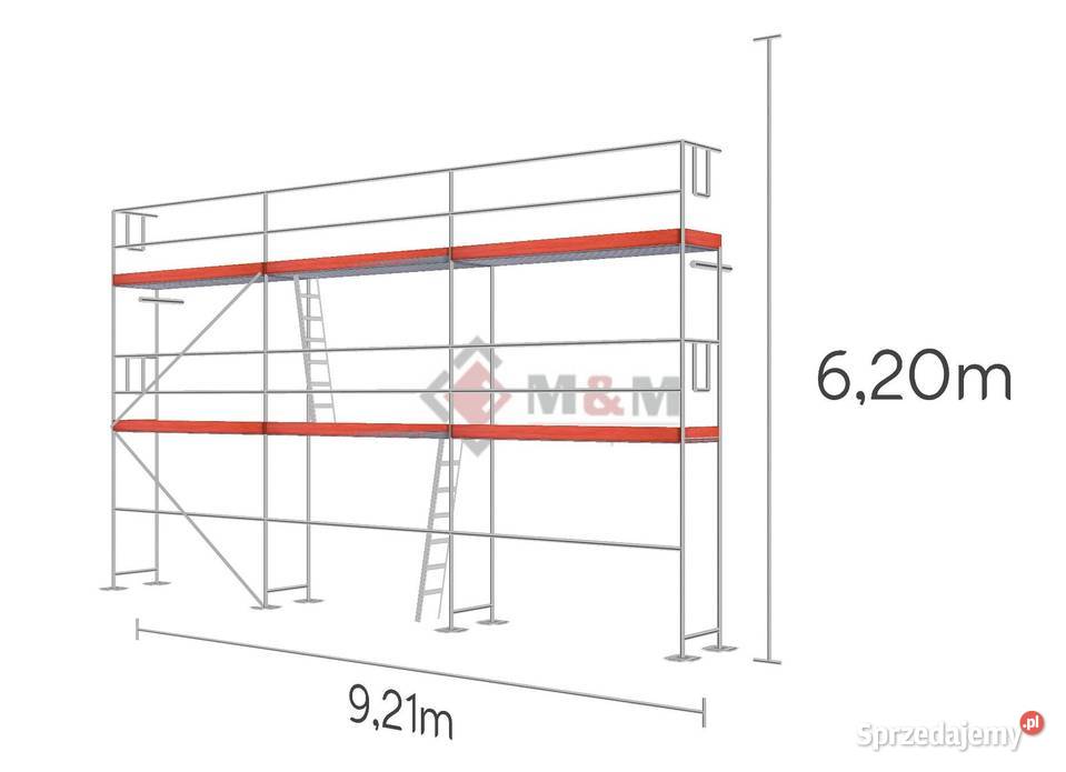 Rusztowanie elewacyjne 571 Używane 921x62 m Rusztowania Stare Siołkowice