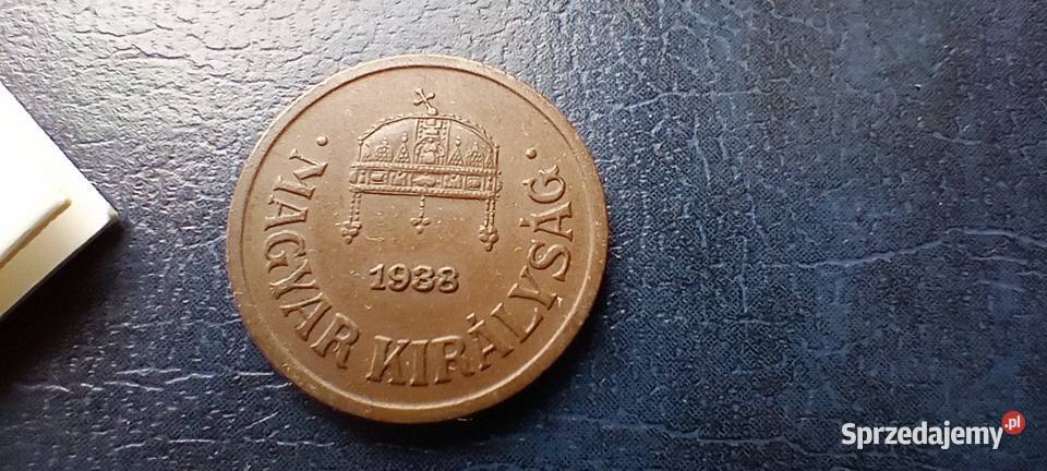 Stare monety 2 filler 1938 Węgry podkarpackie Lesko