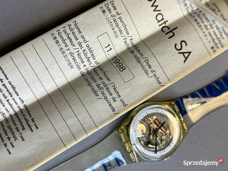 Swatch GZ157 DAIMLER CHRYSLER z roku 1998 Warszawa