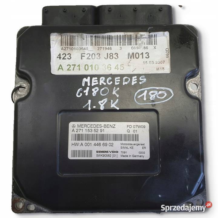 Mercedes W203 18 K STEROWNIK SILNIKA Komputer lubelskie