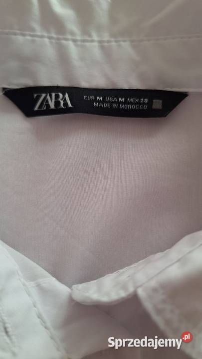 Zara biała taliowana koszula damska M Olsztyn