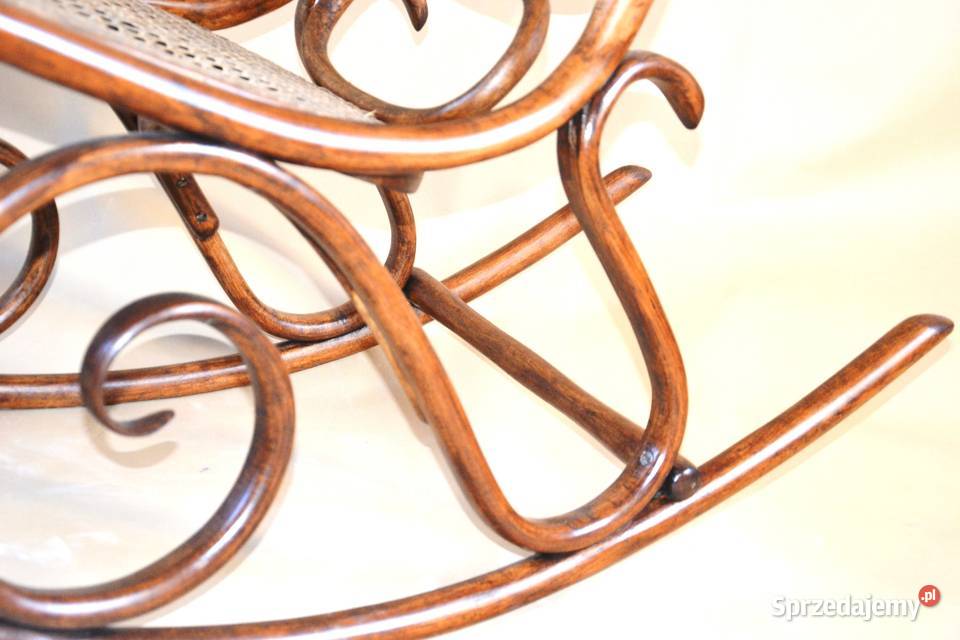 Fotel gięty bujak Thonet początek XX w unikat Warszawa
