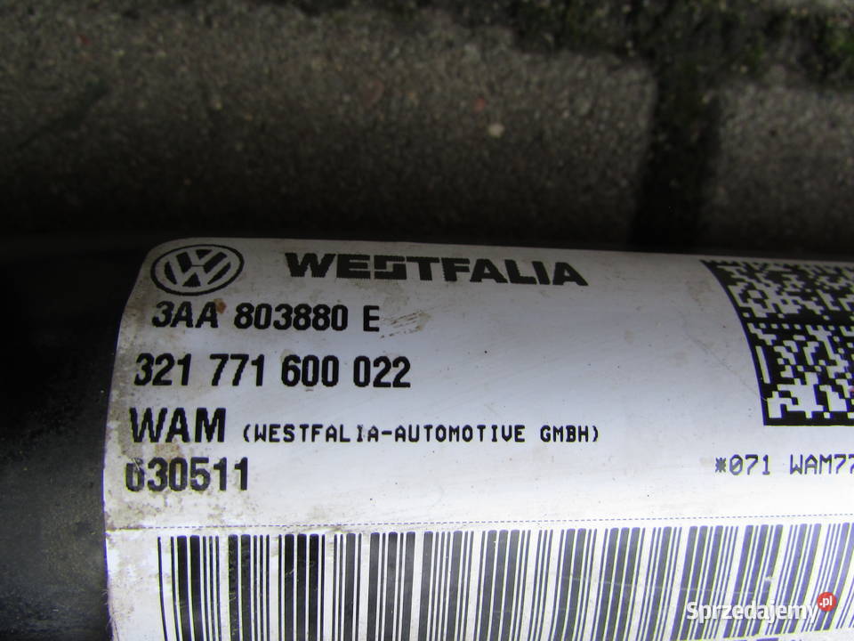 Hak Elektryczny westfalia Passat B7 opolskie Bogacica