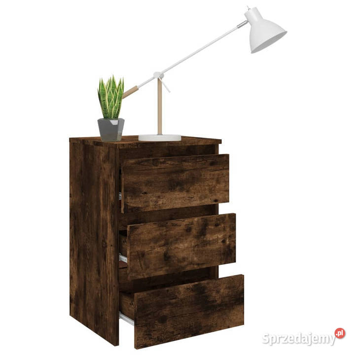 Szafka nocna przydymiony dąb 40x35x625 WM815171 Nocne mazowieckie
