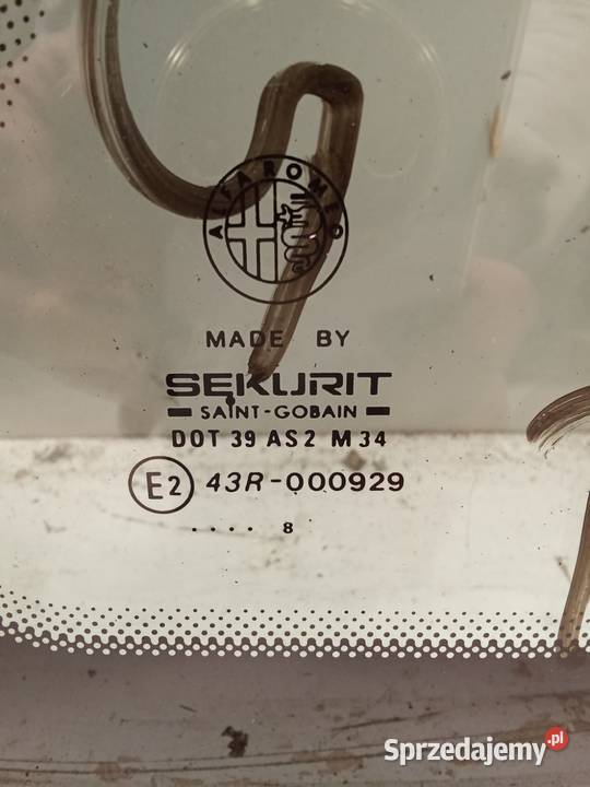 Szyba Karoseryjna Prawa Tylna Alfa Romeo 145 94 Bralin