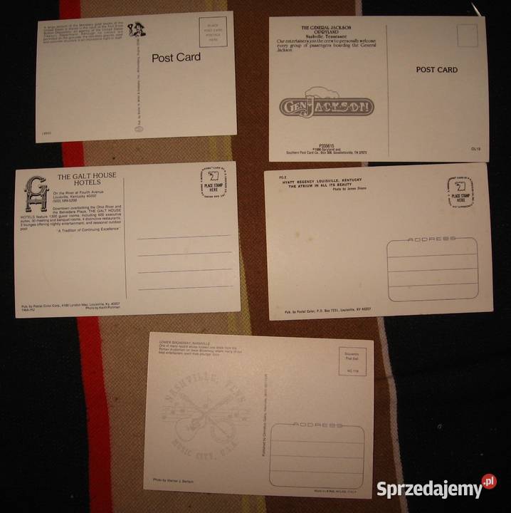 Pocztówki z USA Nashville Fort Knox Louisville Kępice