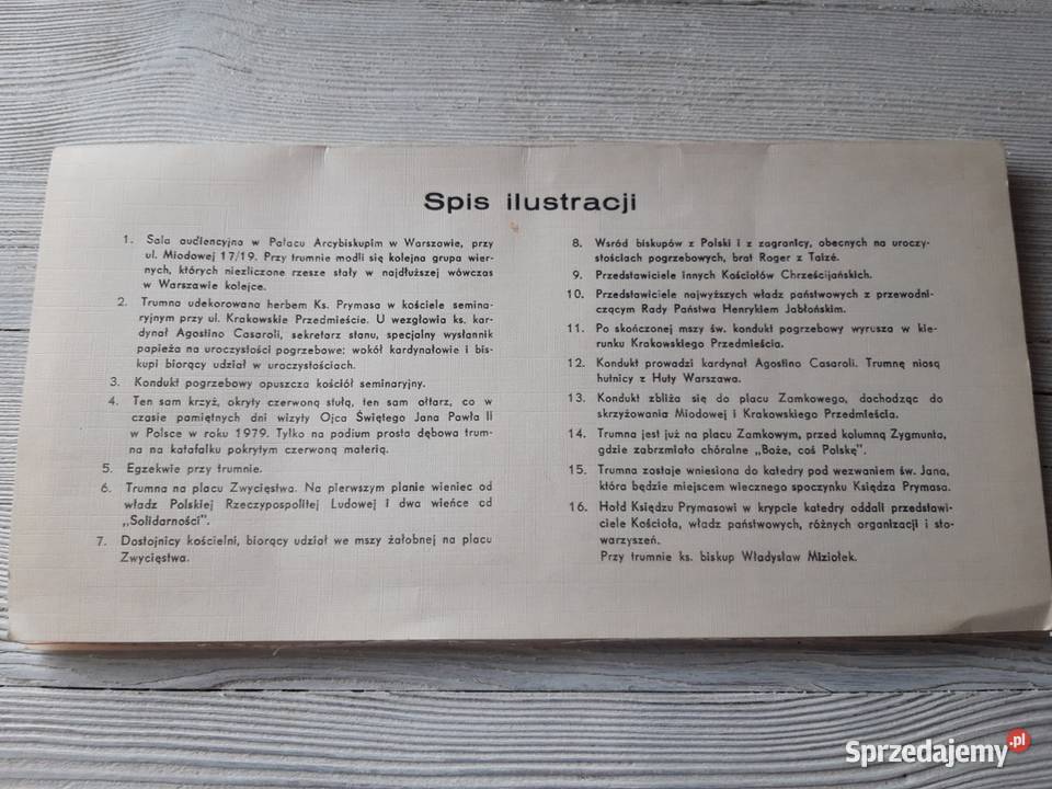 Przeźrocza Pożegnanie Księdza Prymasa Stefana Pocztówki i karty telefoniczne Bielsko-Biała