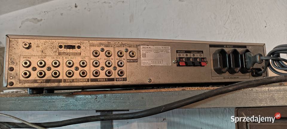 Wzmacniacz sony vintage Wzmacniacze i pokrewne Kadzidło