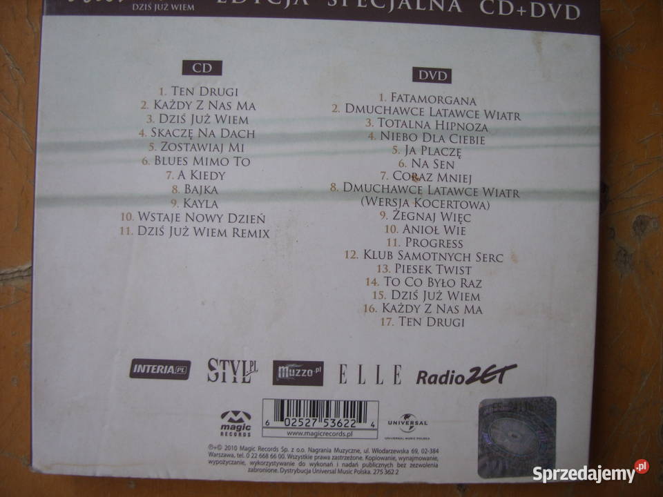 Pop DVD URSZULA Dis juz wiem 2010