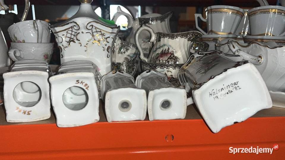 Komplet do przypraw Pieprz i sól Ręcznie Porcelana i szkło