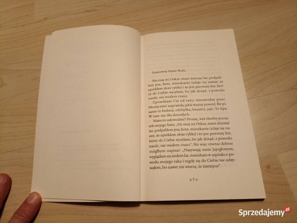 EricEmmanuel Schmitt Oskar i Pani Róża wyd Znak Kraków sprzedam