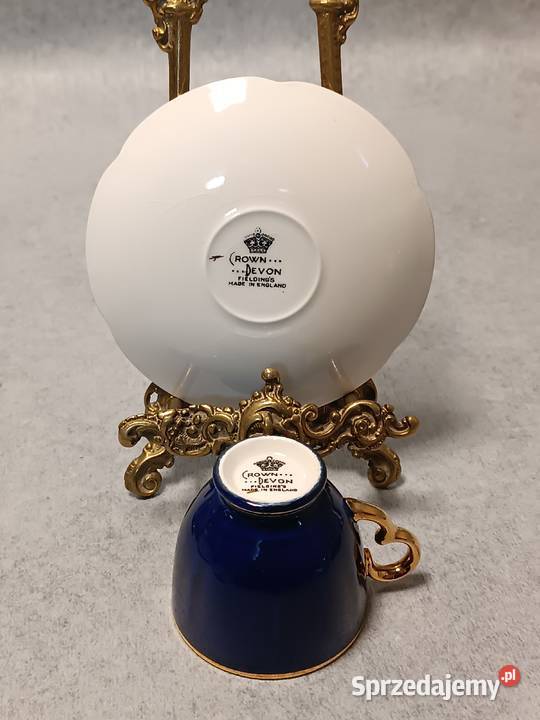CROWN DEVON Fieldings Kobaltowa Filiżanka Duet Gdańsk sprzedam