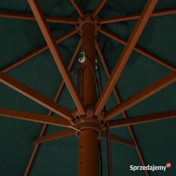 vidaXL Parasol ogrodowy na drewnianym Warszawa