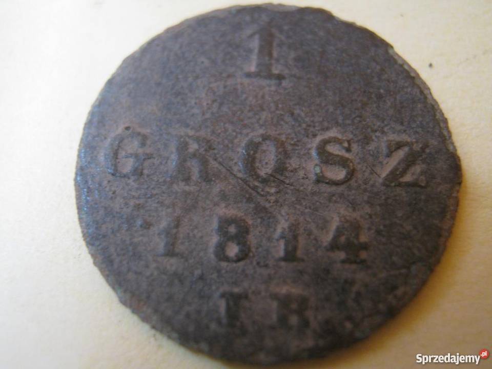 1 Grosz 1814 Księstwo Warszawskie Numizmatyka Kraków