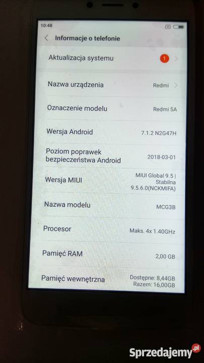 Xiaomi Redmi 5A 216 GB Gold EU Warszawa FV 196 Pozostałe sprzedam
