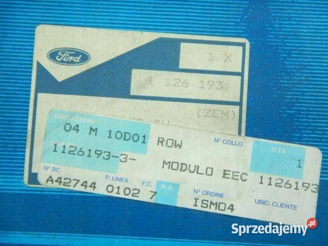 KOMPUTER SILNIKA EEC FORD MONDEO 0007 Motoryzacja sprzedam