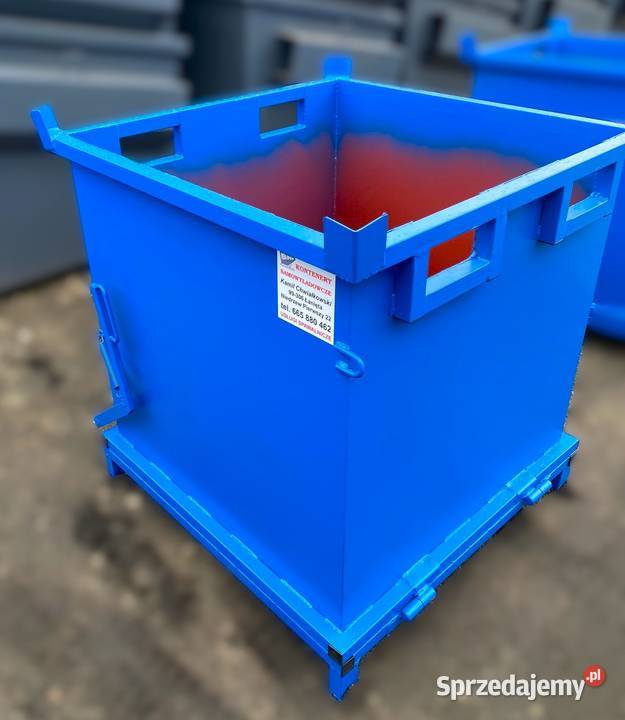 Kontener z otwieranym dnem 1 m3 kontener Niedrzew Pierwszy