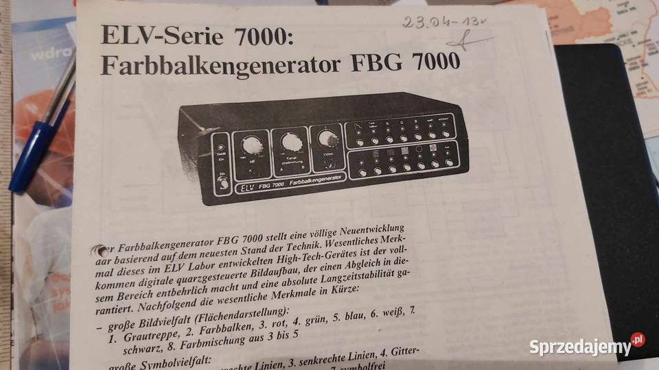 ELVSerie 7000 Farbbalkengenerator FBG 7000 Dąbrowa Górnicza