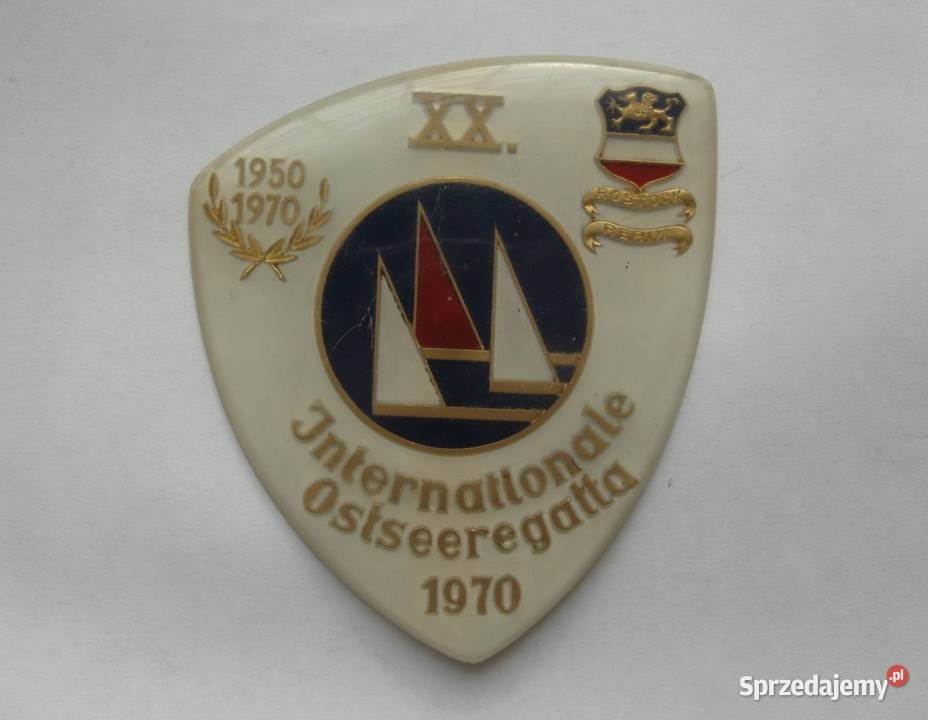 Plakietka XX Międzynarodowe Regaty Morza Dąbrowa Górnicza