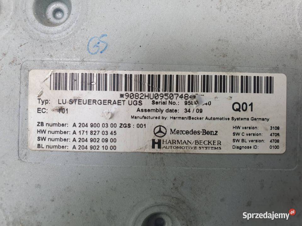 MODUŁ MERCEDES BENZ S 450 4MATIC A2049000300 osobowe Motoryzacja kujawsko-pomorskie