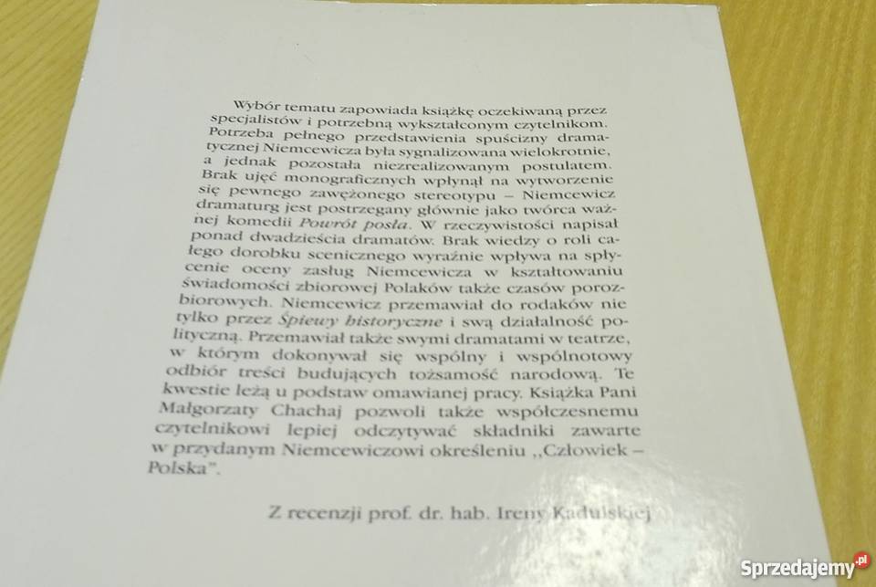 Dramy i tragedie historyczne J U Niemcewicza M Gdańsk