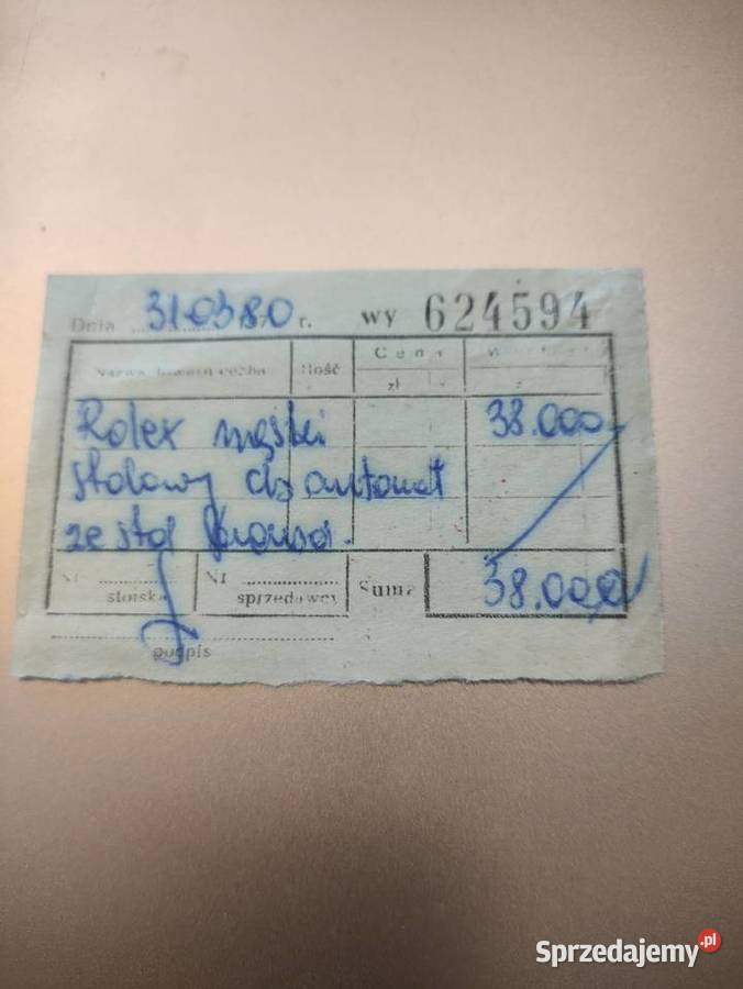 Sprzedam używany zegarek Rolex Końskie sprzedam