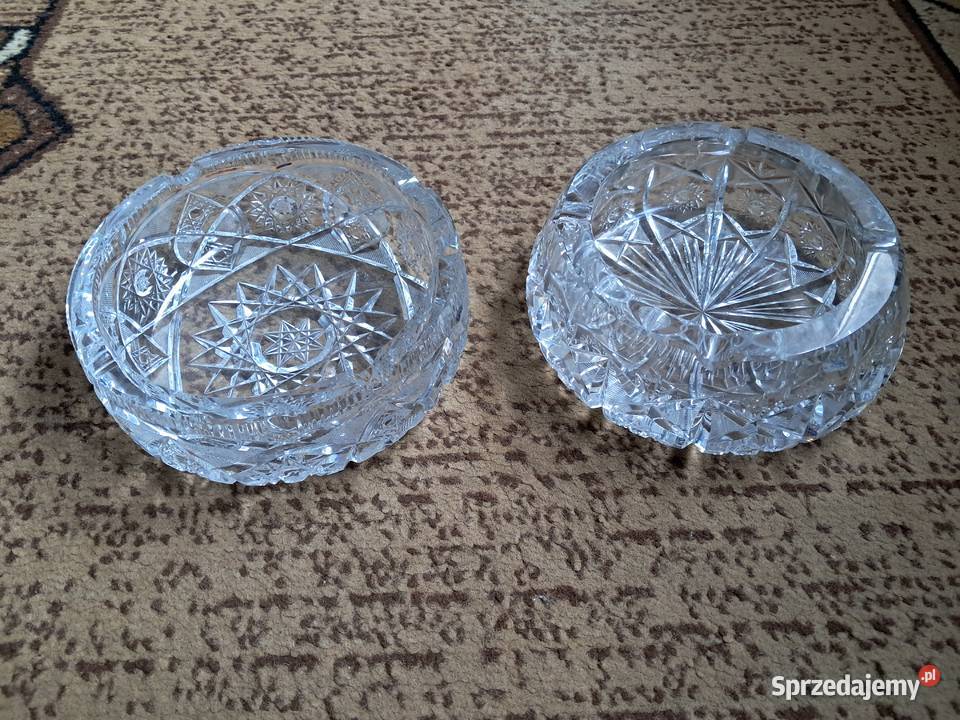 Popielniczka kryształowa PRL