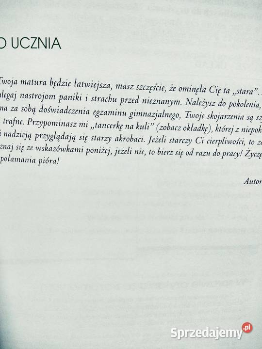 Matura bez barier polski outlet używane szkolne Warszawa