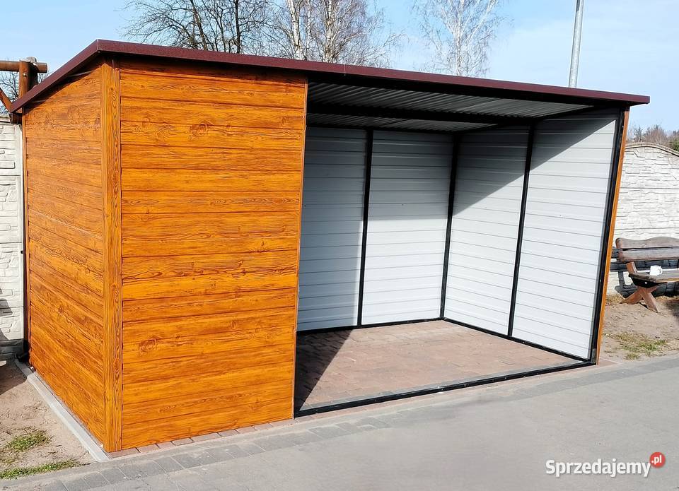 TANI Garaż Blaszany 3x5 Drewnopodobny Garaże sprzedam