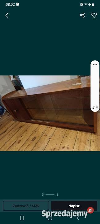 Nadstawka gora kredensu debowa prl Gdańsk