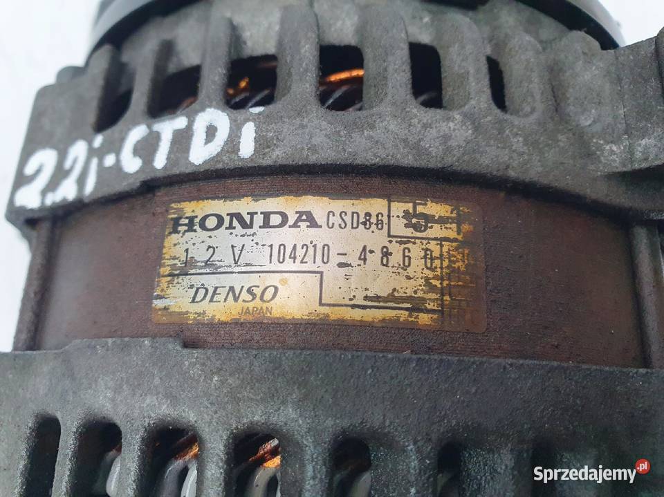 ALTERNATOR Honda CRV CRV III 22I CTDI CSD86 osobowe Chełm