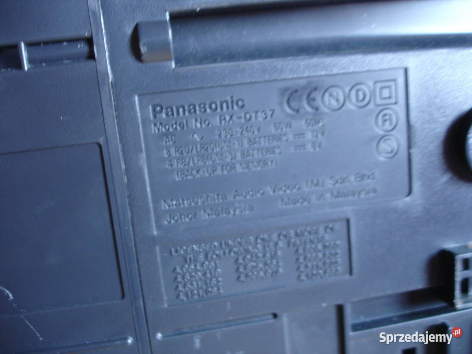 Radiomagnetofon PANASONIC RXDT37 lubuskie Zielona Góra
