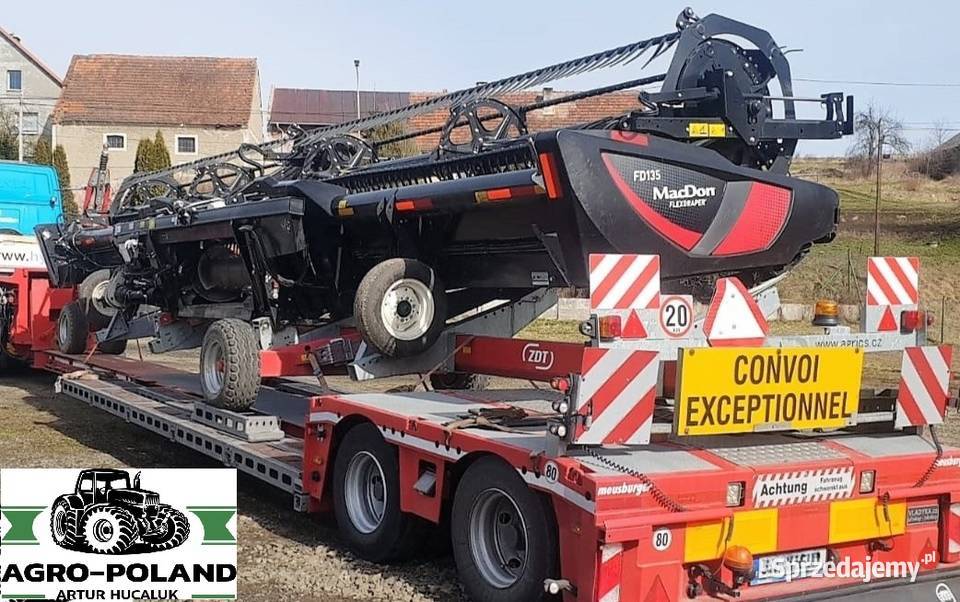 HEDER MACDON FD 135 FLEXDRAPER 2021 107 M dolnośląskie Kudowa-Zdrój
