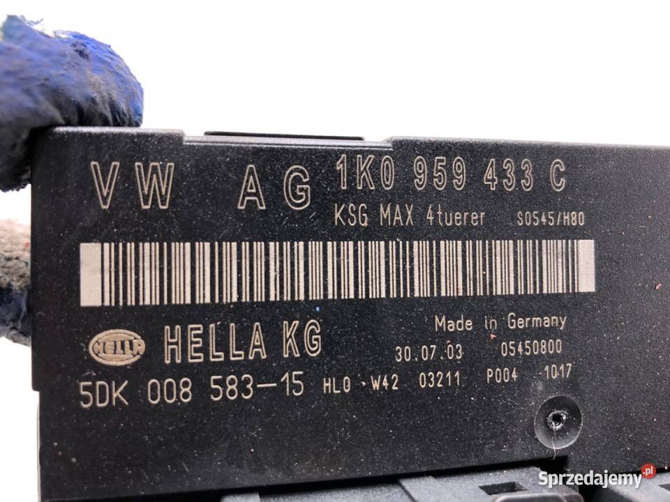 MODUŁ KOMFORTU VW TOURAN 1K0959433C Minivan 0310