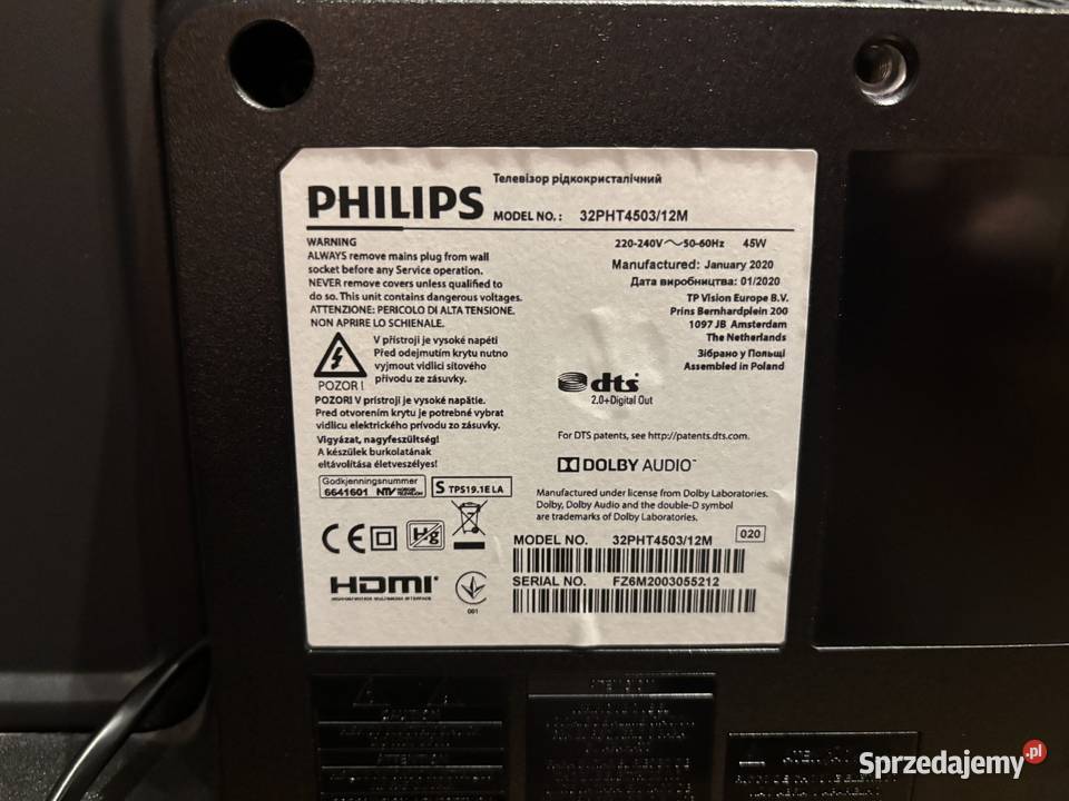 Telewizor Philips 32PHT4503 Rzeszów sprzedam