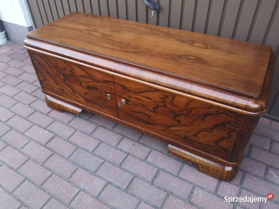 Komoda ARTDECO Orzech RTV Niska Stara Antyk wielkopolskie Swarzędz